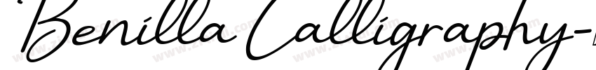Benilla Calligraphy字体转换